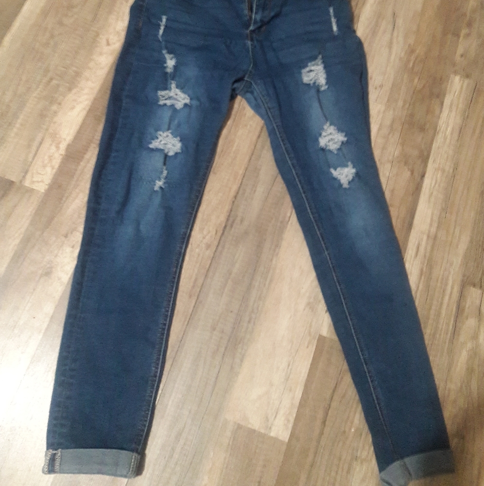 push up butt jeans distressed faded. ankle crop